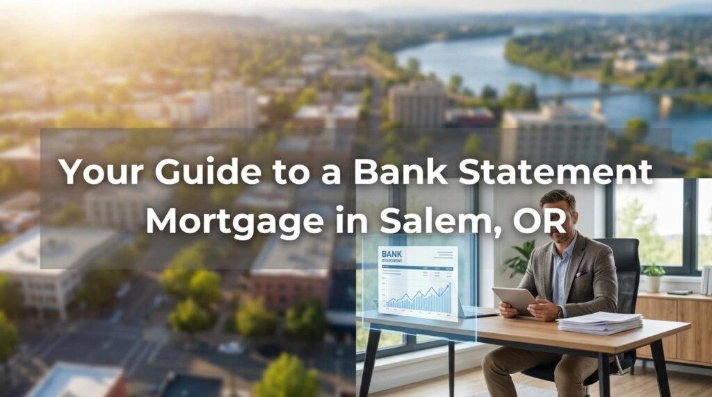 Create a professional hero image for this section. Context: Your Guide to a Bank Statement Mortgage