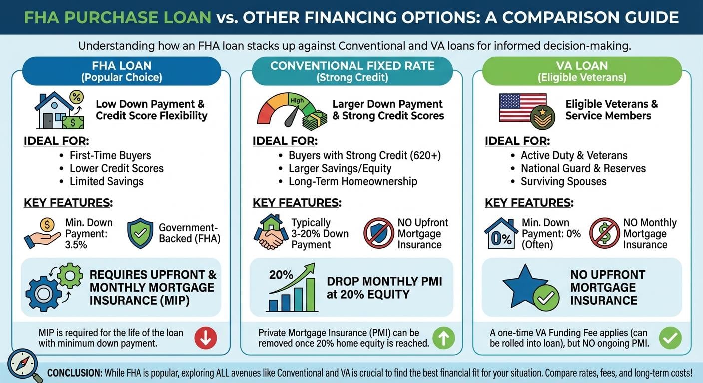 Create a professional infographic about this content. Context: Understanding how an FHA purchase loa
