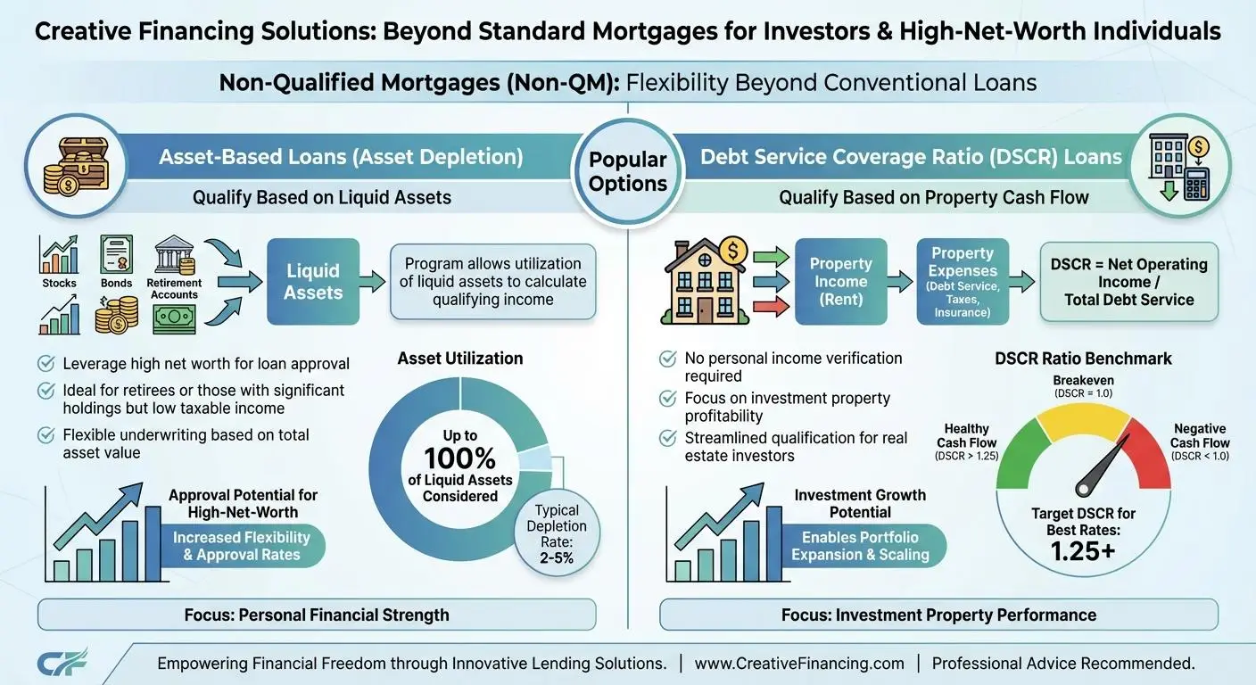 Create a professional infographic about this content. Context: Beyond standard bank statement mortga