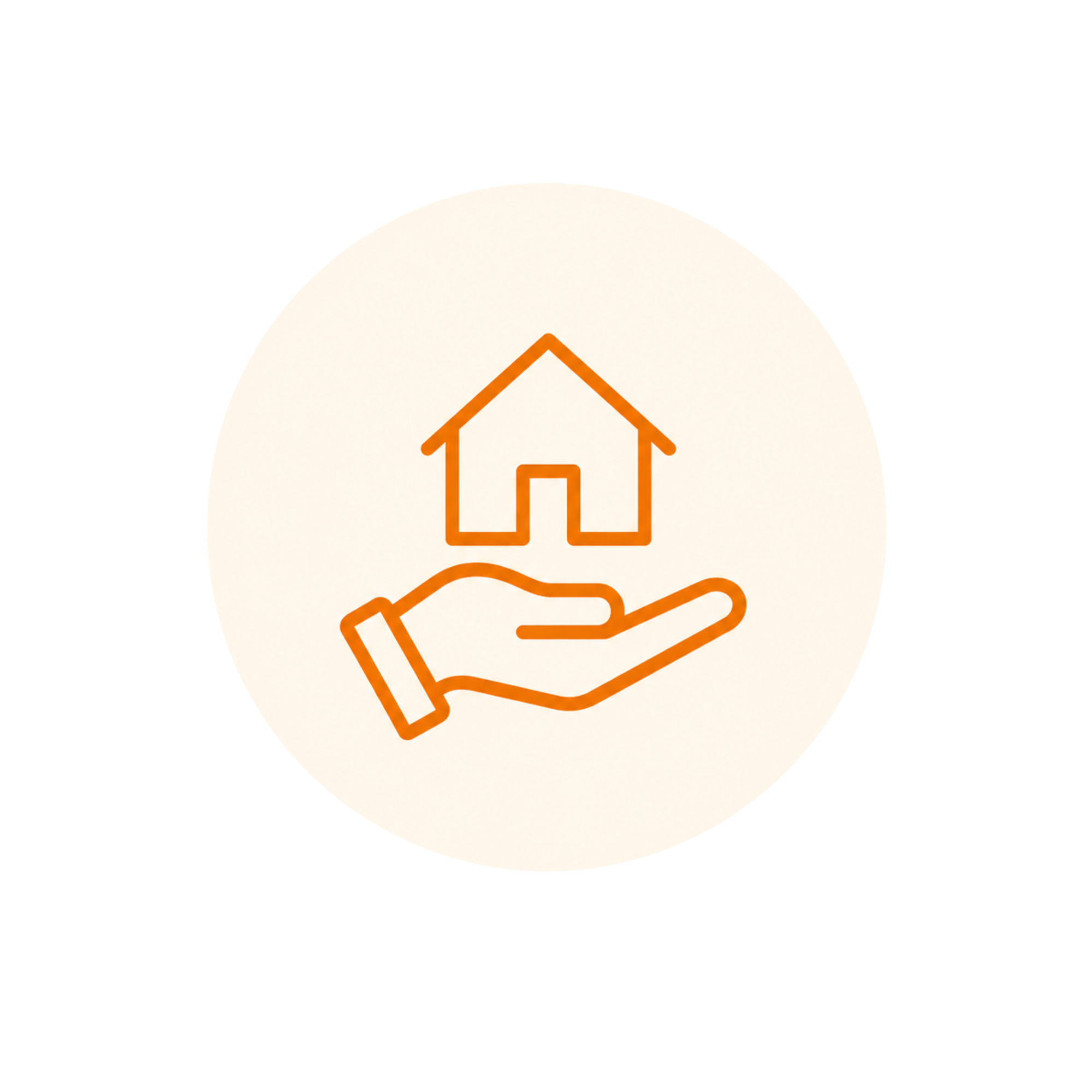 Icon representing down payment assistance grants and loans