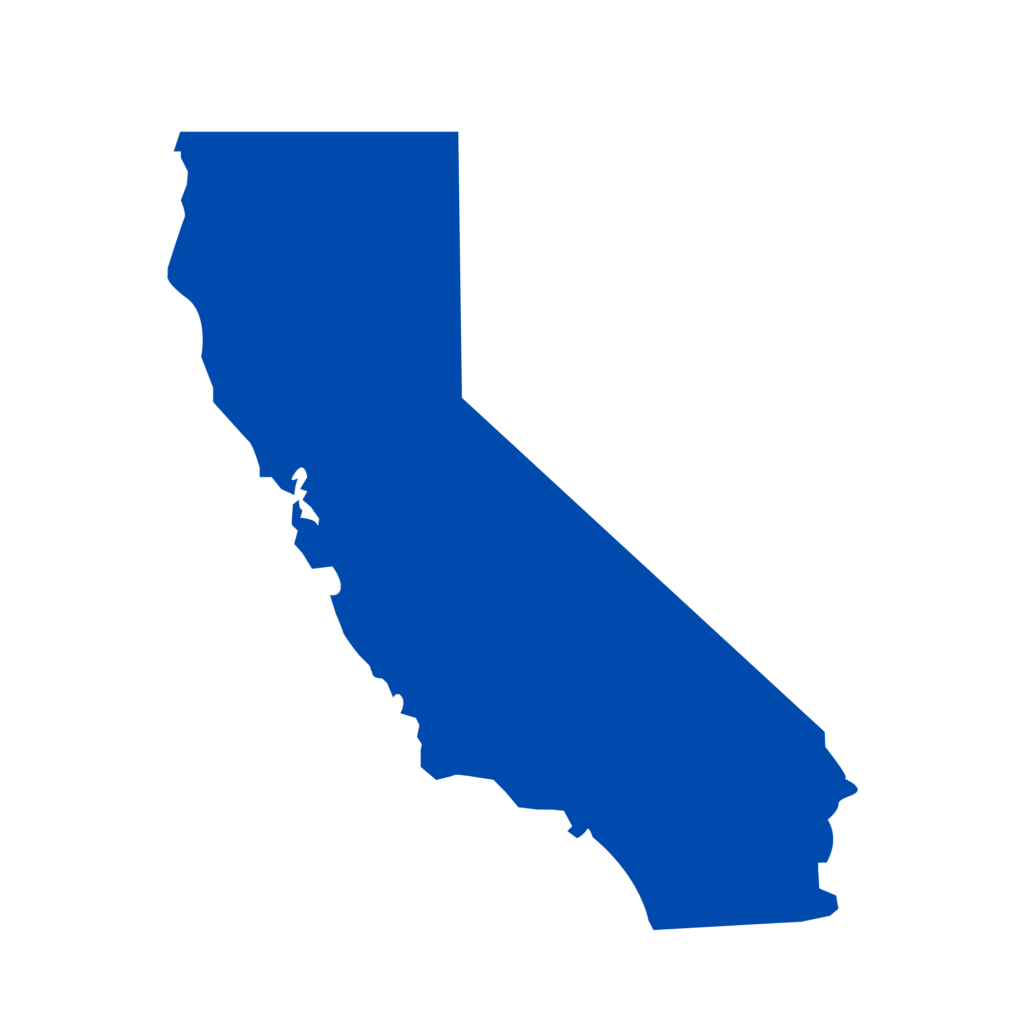 Silhouette of California