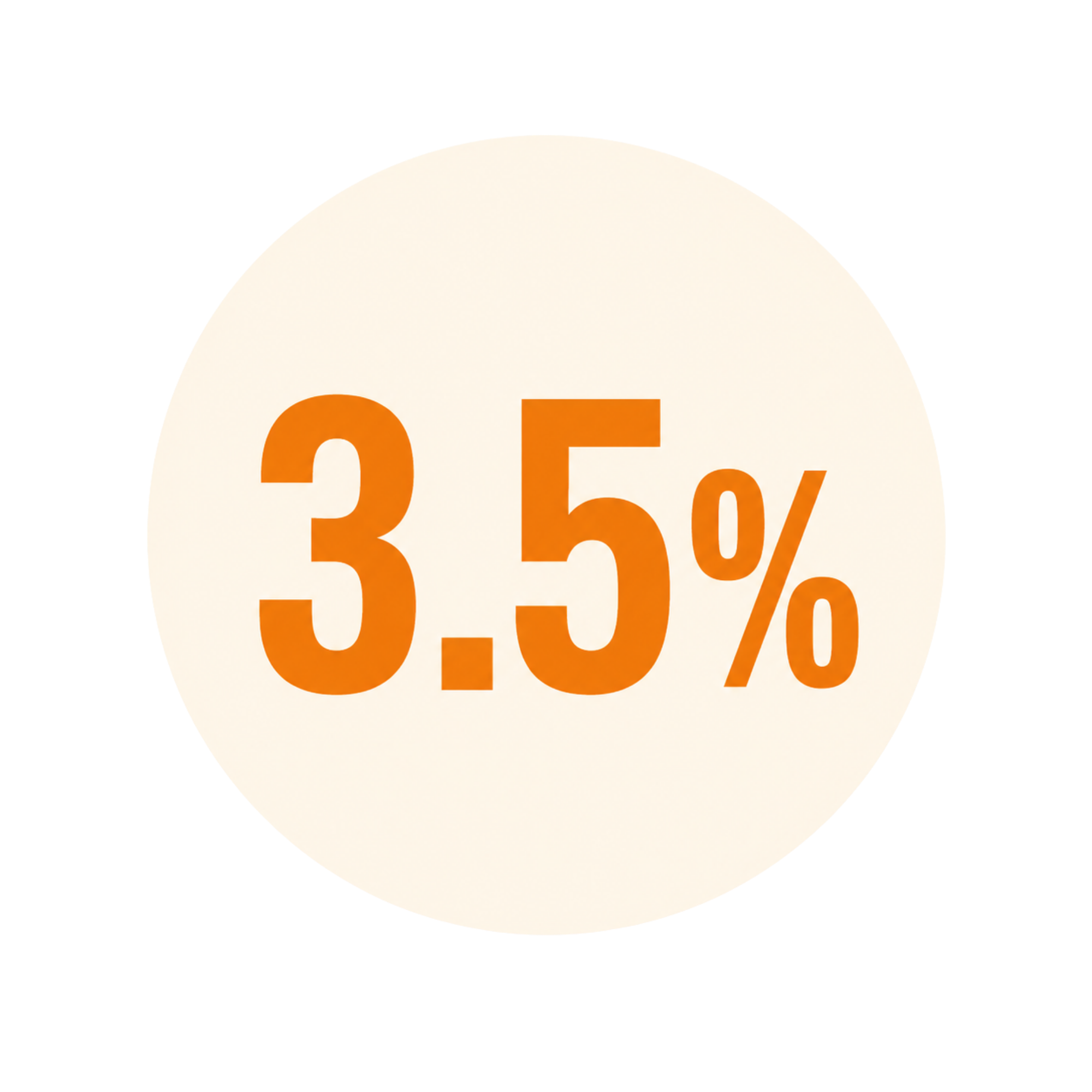 Icon representing 3.5% down FHA loans