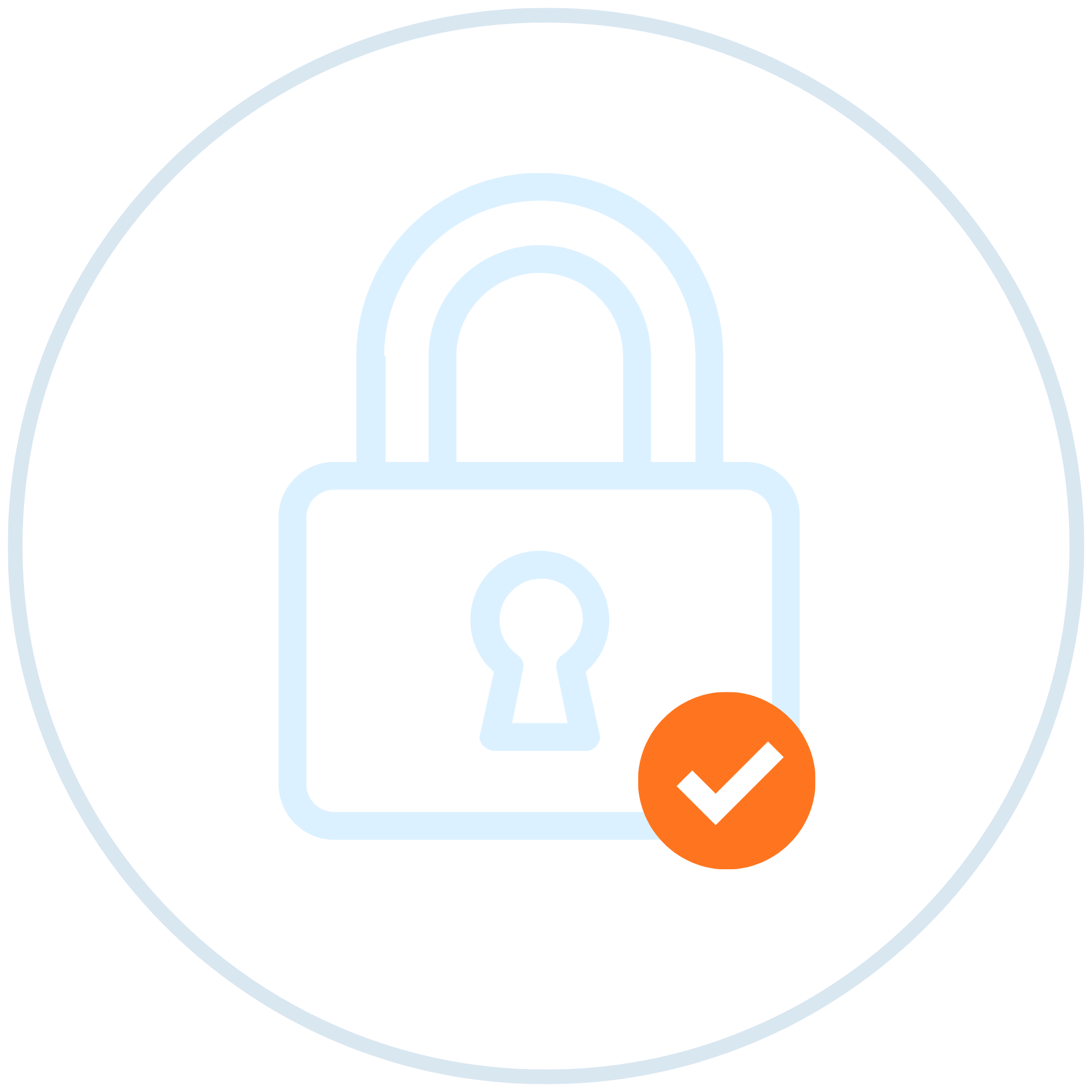 Padlock icon representing a fixed mortgage interest rate and principal-and-interest payment