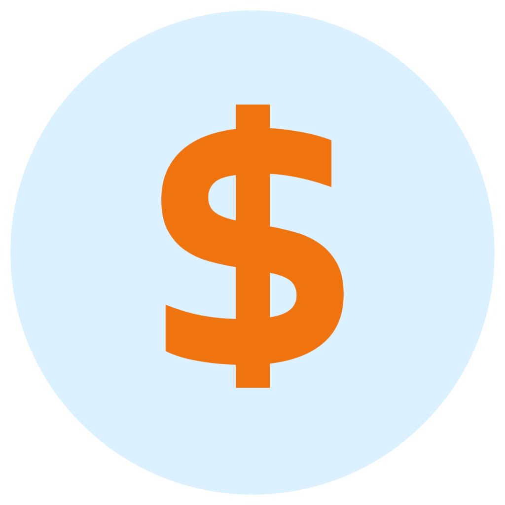 Dollar symbol representing greater financial confidence during the homebuying process