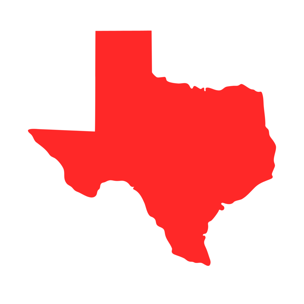 Silhouette of Texas