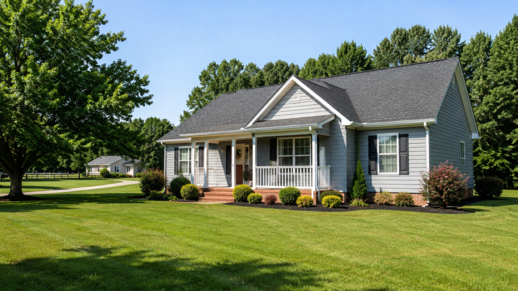 Single-family home representing USDA rural home loan financing