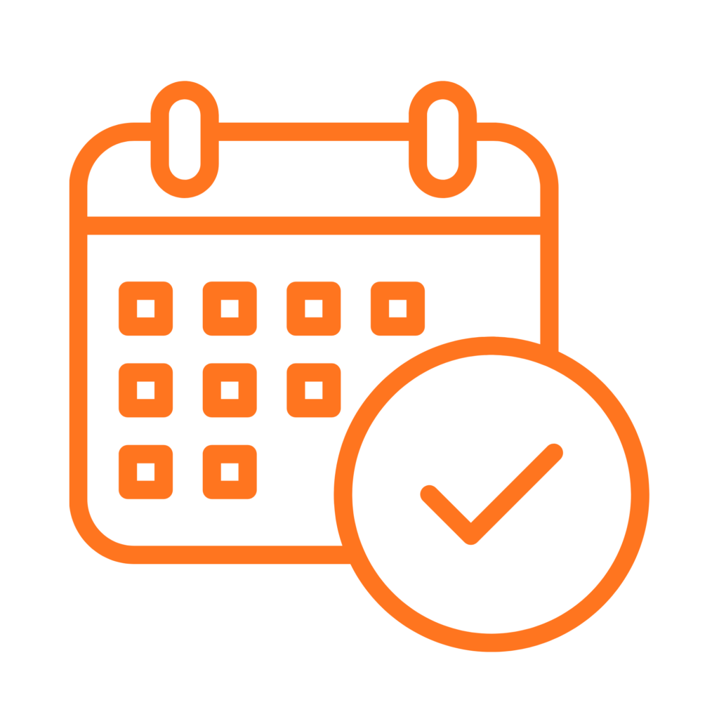 Calendar and rental property icon representing short-term rental properties that may qualify for DSCR financing